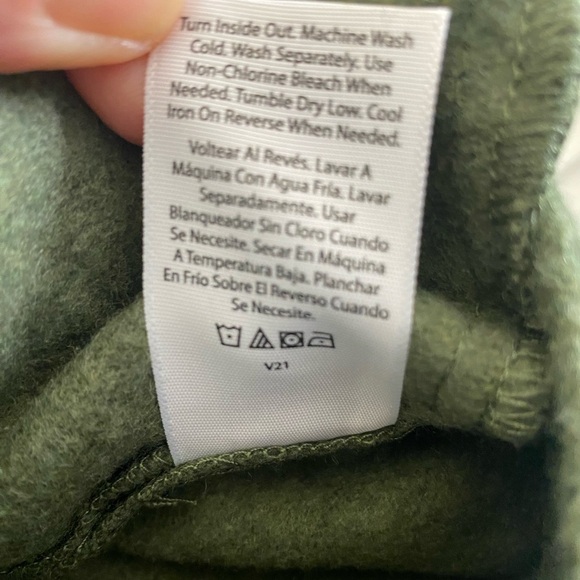 Time & Tru Olive Green Button Up Jacket, Size S, Pockets, Button Cuffs - Picture 6 of 7